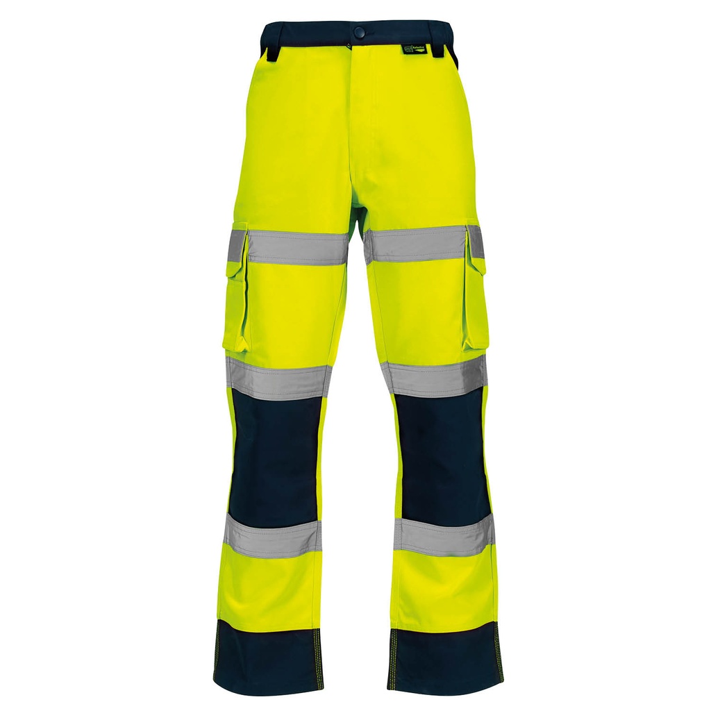 [SHV-40S491] Supertouch Hi-Vis 2 Tone Yellow Combat Trousers (28)