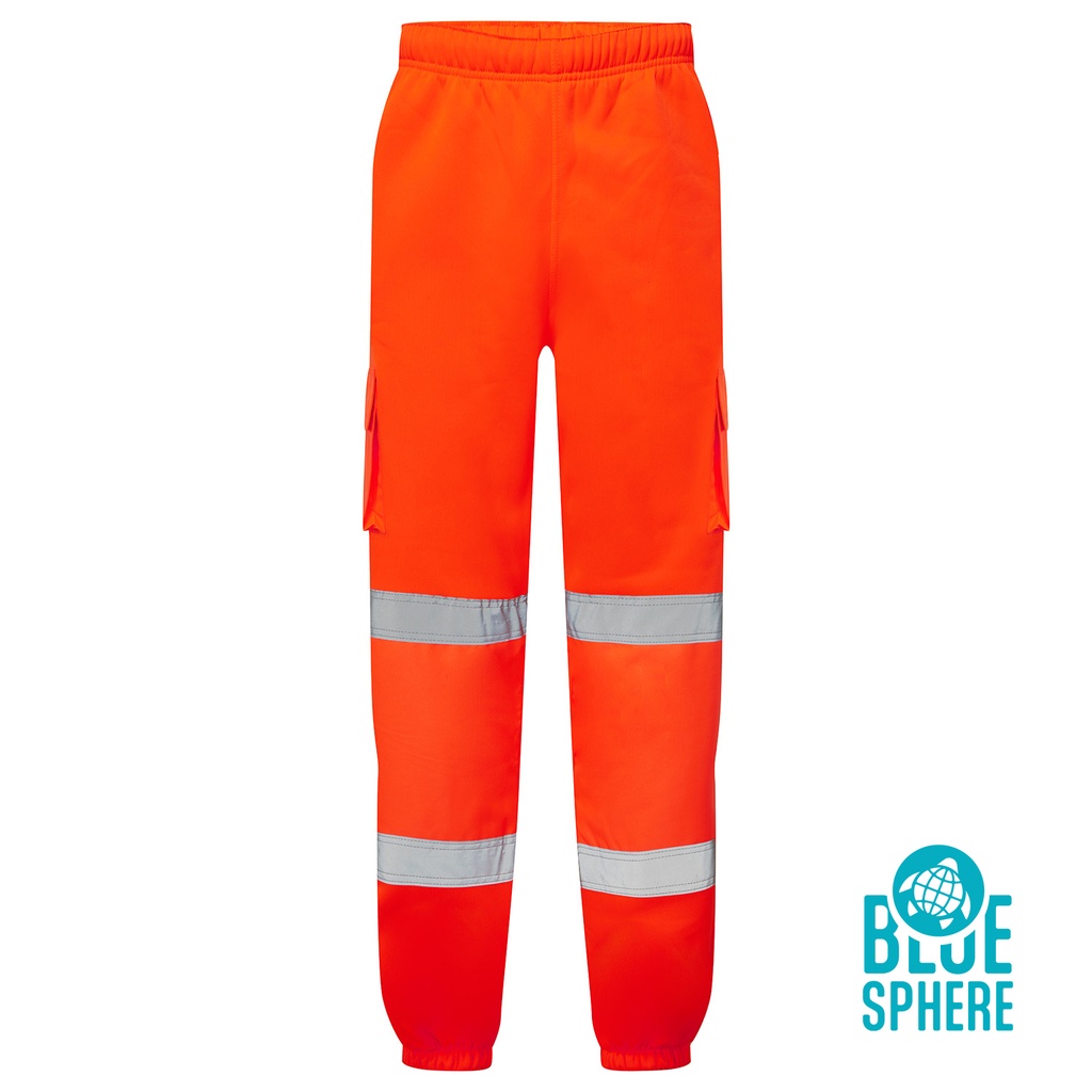 [SHV-50181] Supertouch Eco Hi Vis Orange Jogging Bottoms (Small)