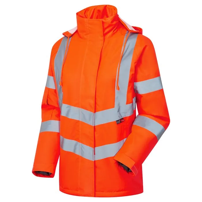 [SHV-L05181] Ladies Hi Vis Orange Kamela Padded Jacket (8)