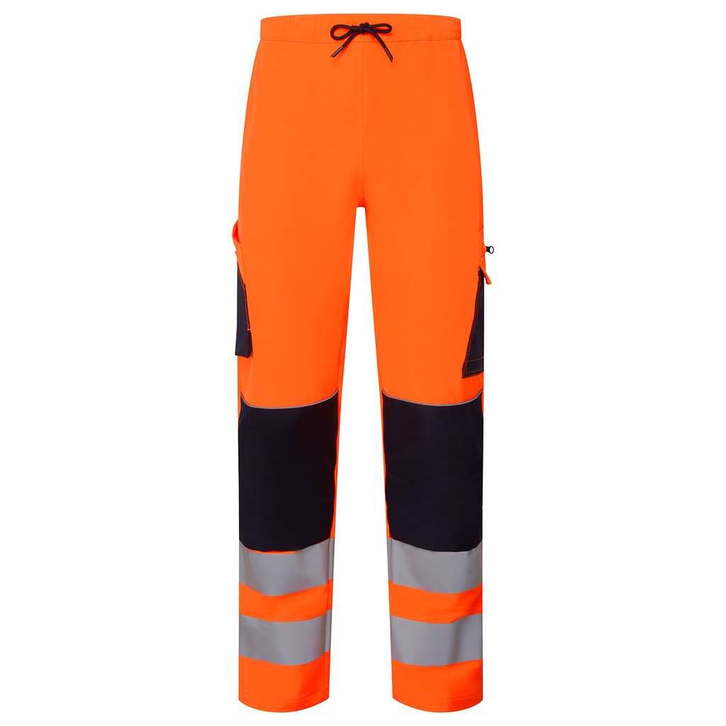 [SYH-502D1] System Hi-Vis Eco Stretch Jogger Orange Trouser (Small)