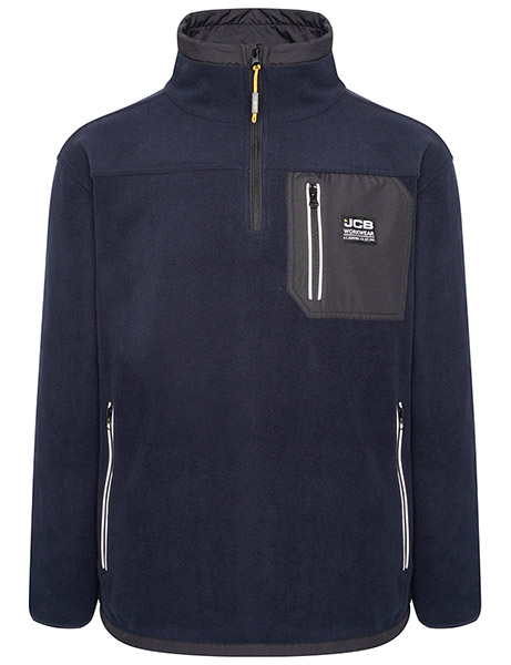 [DK9T-M] JCB Workwear Trade Heavyweight 1/4 Zip Tech Fleece (M)