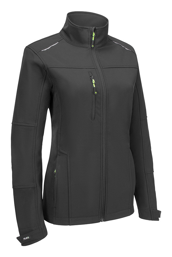 [SFSJLBLXS] Beeswift Flex Womens Softshell Jacket (XS, Black)