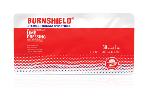 [CM2332] Burnshield Sterile Trauma Hydrogel Limb Dressing 50MM x 1M