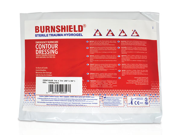 [CM2337] Burnshield Sterile Trauma Hydrogel Contour Burn Dressing 1M x 2M