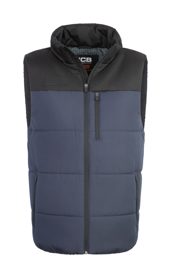 [JCB007NBLXS] JCB Workwear Unisex Padded Gilet (XS, Navy / Black)