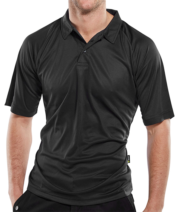 [BCPKSBLS] Beeswift B-Cool Performance Polo Shirt (S, Black)