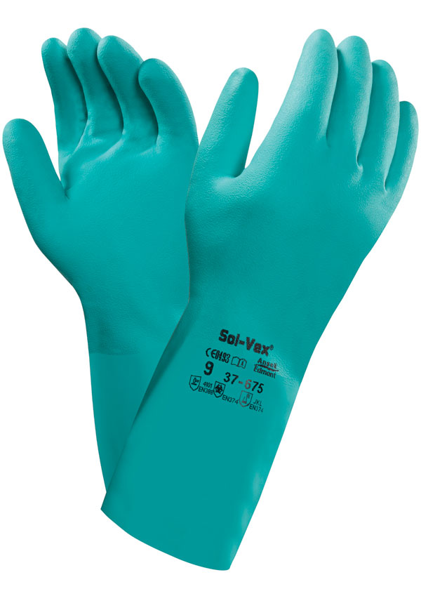 [AN37-675S] Ansell Solvex 37-675 Glove (S)