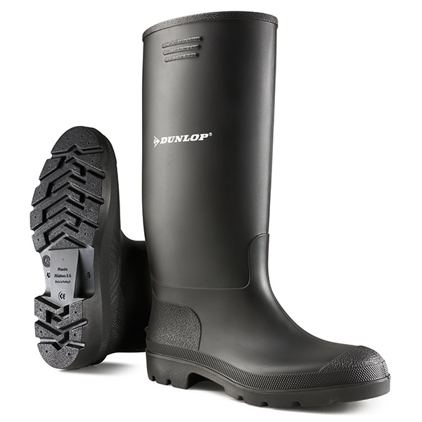 [BBB03] Dunlop Pricemaster Non-Safety Wellingtons (3, Black)