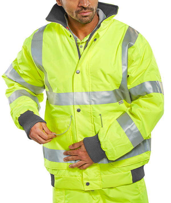 [BD75SYS] Beeswift Super Bomber Hi-Vis Waterproof Jacket (S)