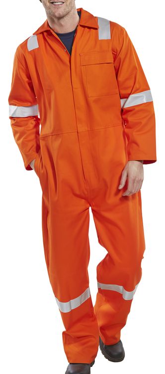 [CFRBSNDOR36] Beeswift Nordic Design Fire Retardant Boilersuit (36, Orange)