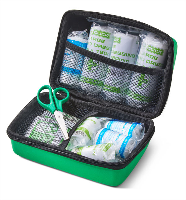 [CM0265] Click Medical Public Service Vehicle (PSV) First Aid Kit in Small FEVA Bag