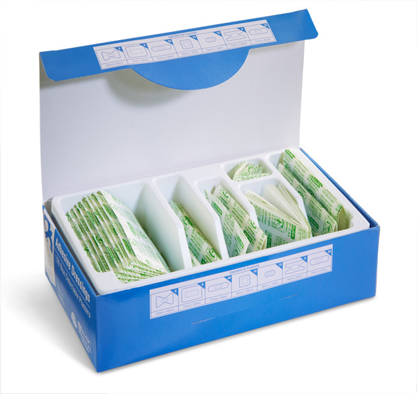 Click Medical Detectable Plasters 120 Assorted (120 Pack)