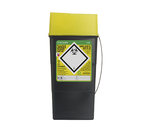 [CM0642] Sharpsafe Sharps Bin 0.6LTR