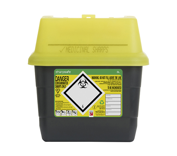 [CM0644] Sharpsafe Sharps Bin 3LTR