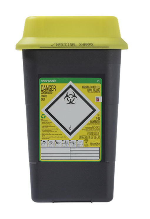 [CM0646] Sharpsafe Sharps Bin 7LTR