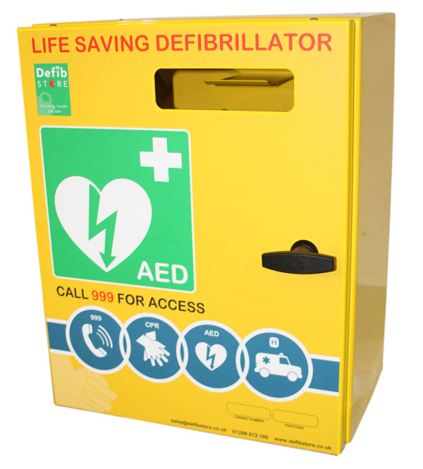 [CM1212] Click Medical Defibrillator Stainless Steel Wall Cabinet with No Lock and Electrics