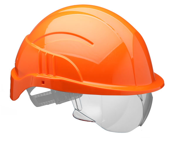 [CNS10PLUSEORA] Centurion Vision Plus Safety Helmet with Integrated Visor