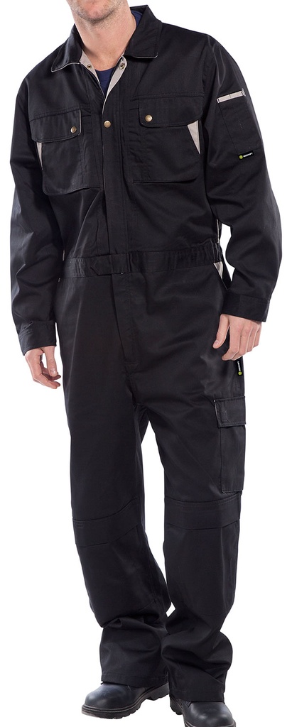 [CPCBL36] Beeswift Premium Boilersuit (36, Black)