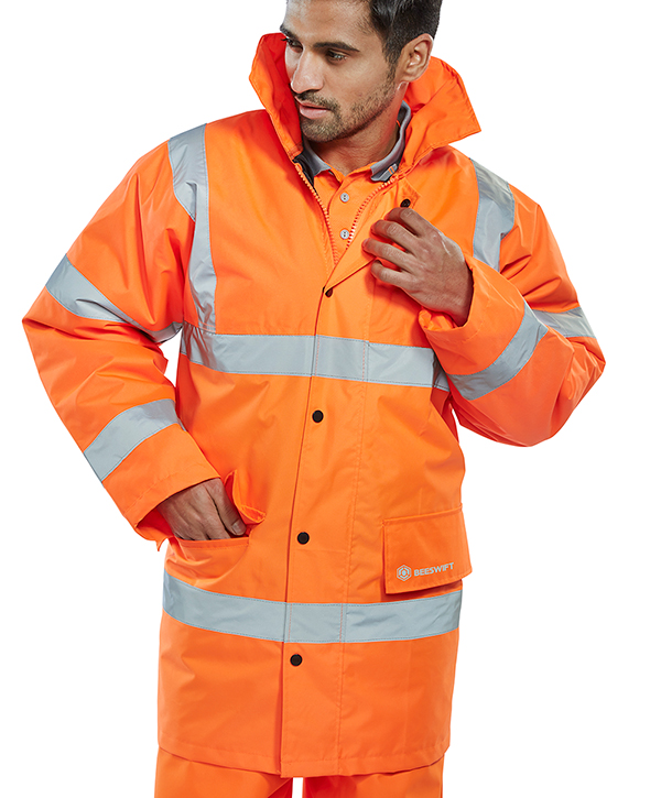 [CTJENGORS] Beeswift Constructor Hi-Vis Jacket (S, Orange)