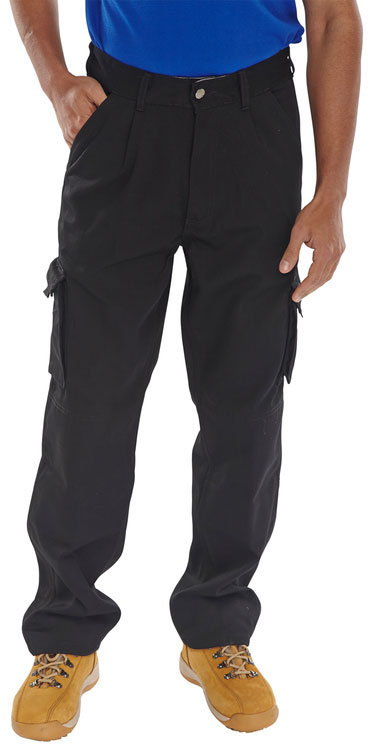 [CTRANTBL30] Beeswift Newark Trousers (30, Black)