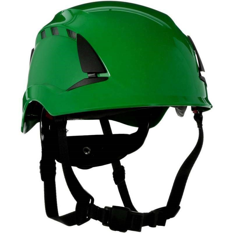 [HD/3M/X5004VE/GN] 3M SecureFit X5000 Safety Helmet, Vented, 1000V, Green