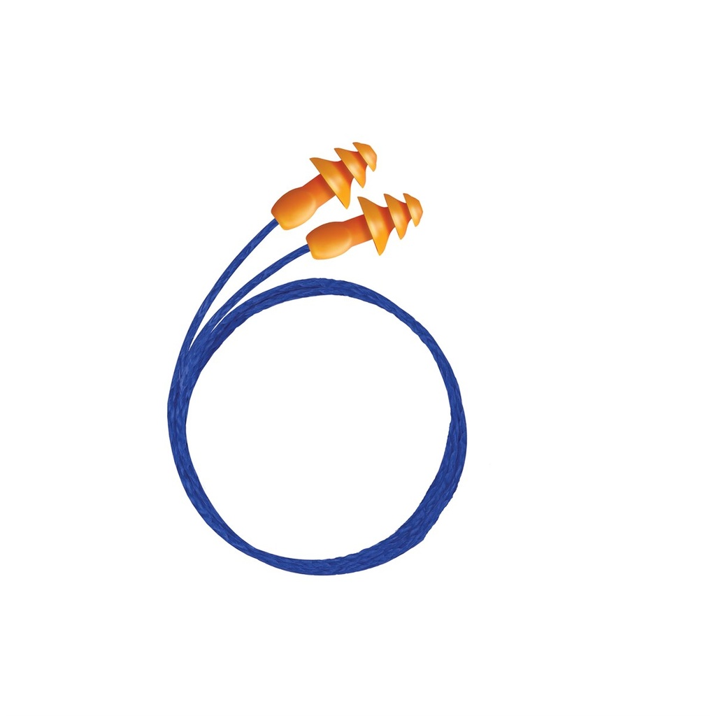 [EA/3M/1271] 3M 1271 Corded Earplugs, 26 dB, Corded, Pillow Pack, Box of 50 Pairs