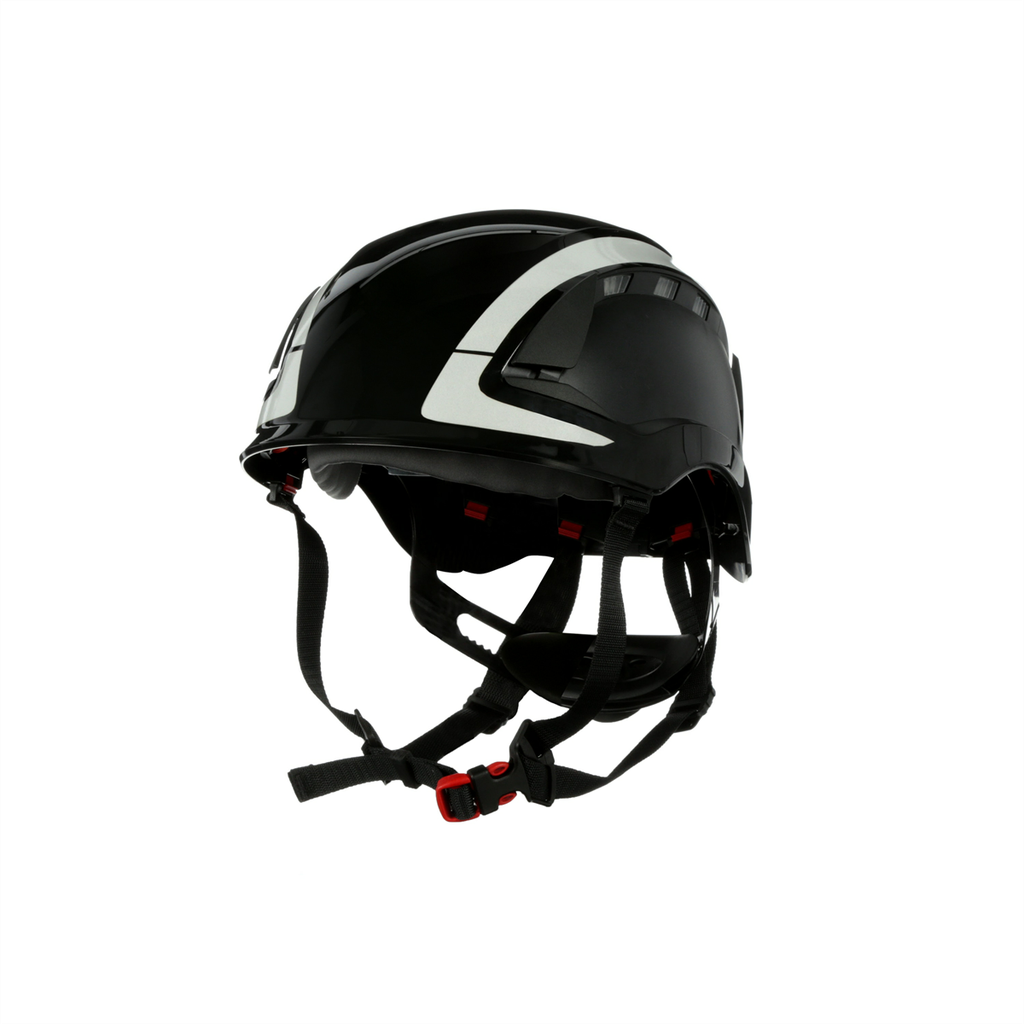 [HD/3M/X5012V/BK] 3M SecureFit X5000 Safety Helmet, Vented, Reflective, Black