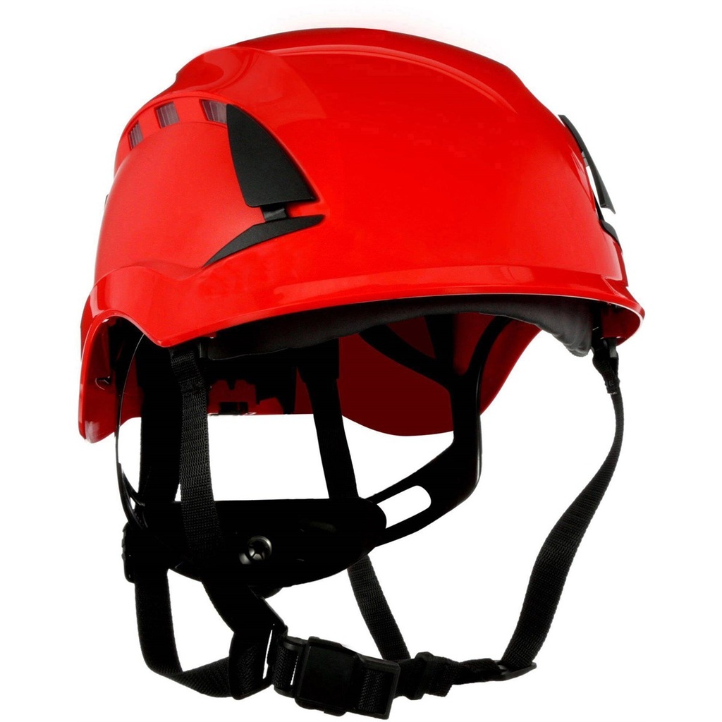 [HD/3M/X5005VE/RD] 3M SecureFit X5000 Safety Helmet, Vented, 1000V, Red