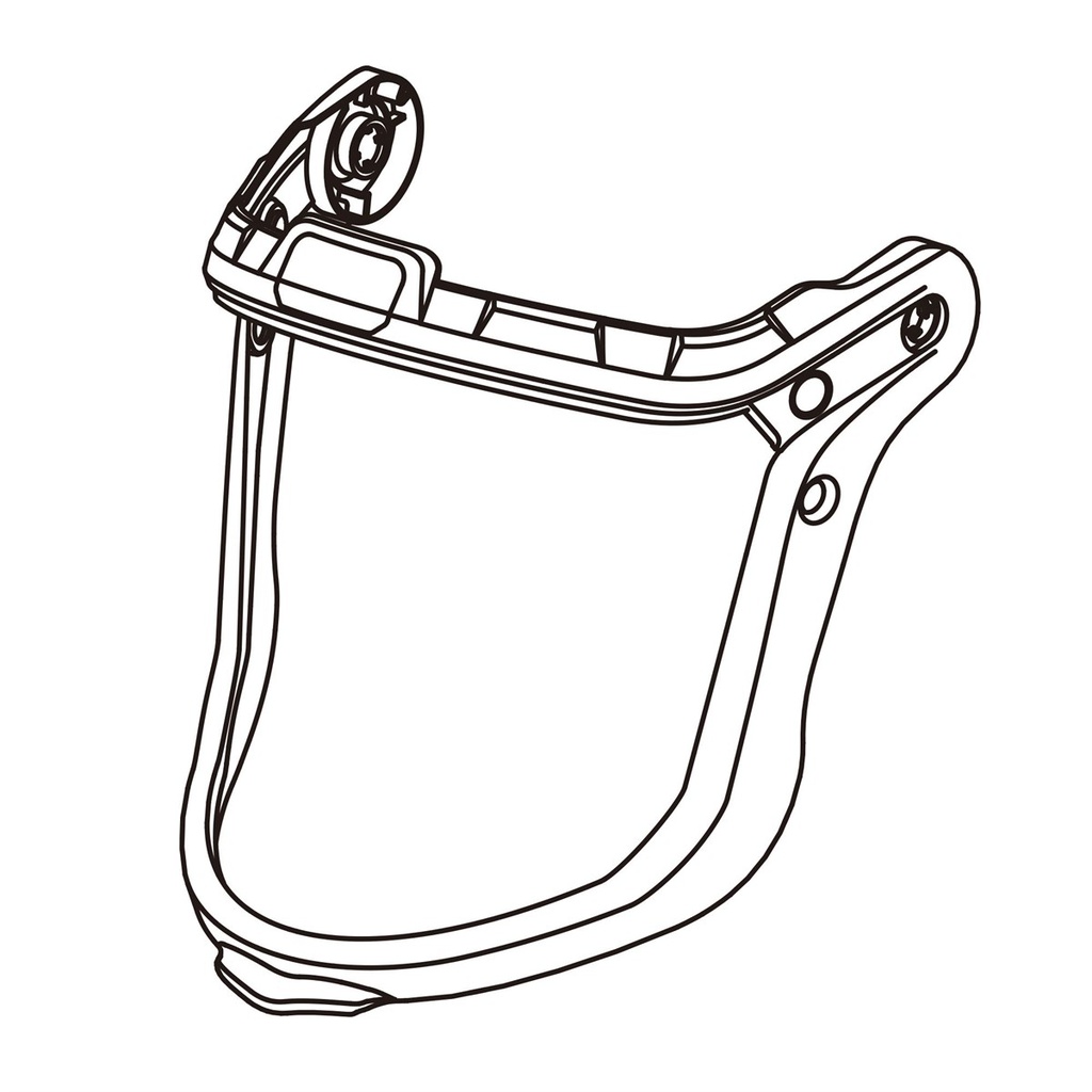 [RE/PIP/PRP-G4-HTVFA] VANGUARD G4V Spare Visor Frame (PRP-G4-HTVFA)