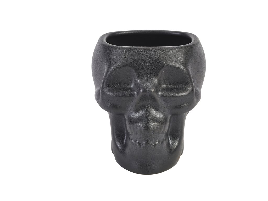 [BC-NSKL800] Genware Cast Iron Effect Skull Tiki Mug 80cl/ 28.15oz (Pack of 6)
