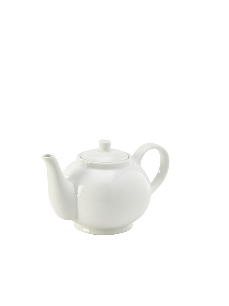 [BC-N393945] Genware Porcelain Teapot 45cl/ 15.75oz (Pack of 6)