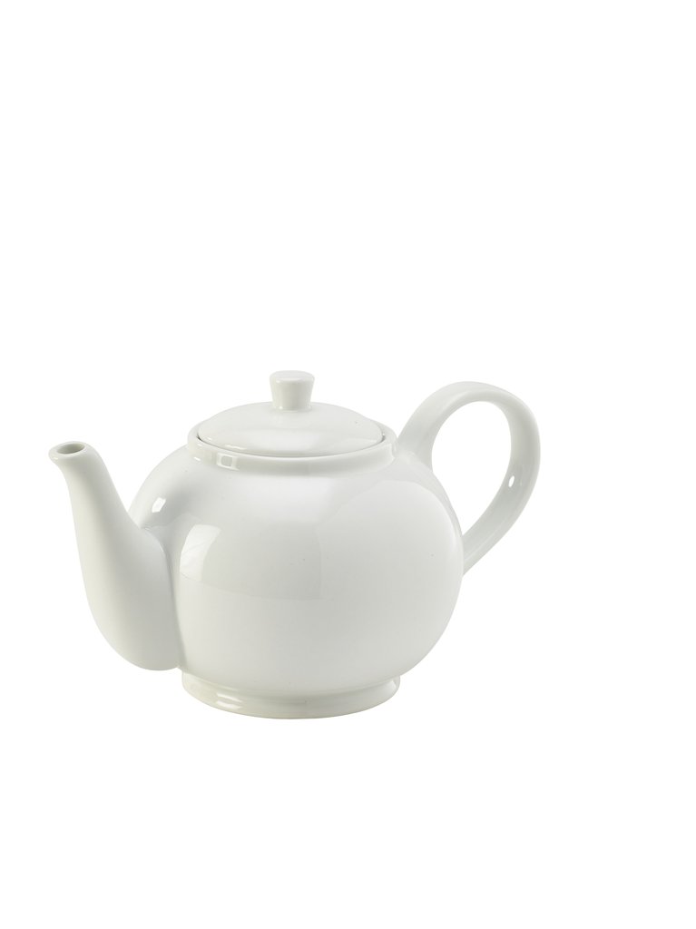 [BC-N393985] Genware Porcelain Teapot 85cl/ 30oz (Pack of 6)