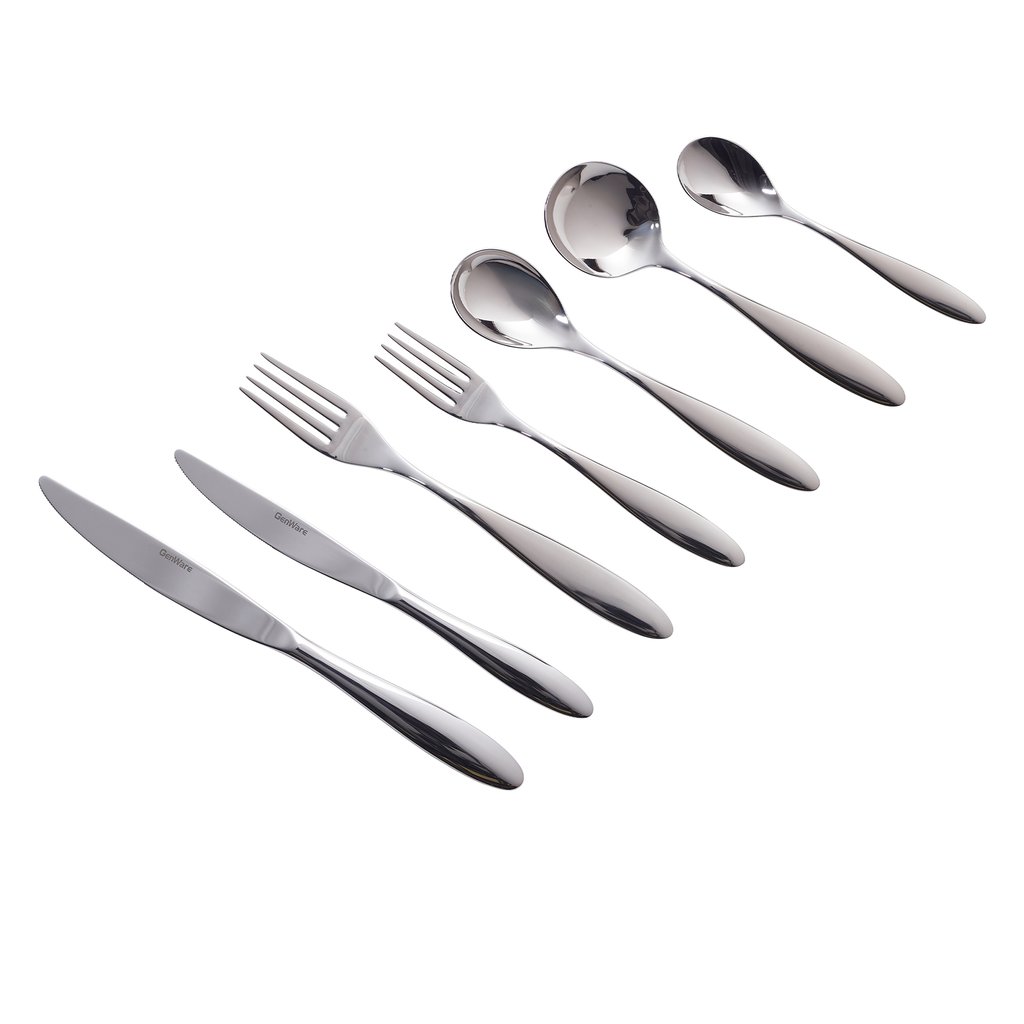 [BC-N7PCS-SALERNO] GenWare Salerno Pattern 7Pcs Sample Cutlery Set