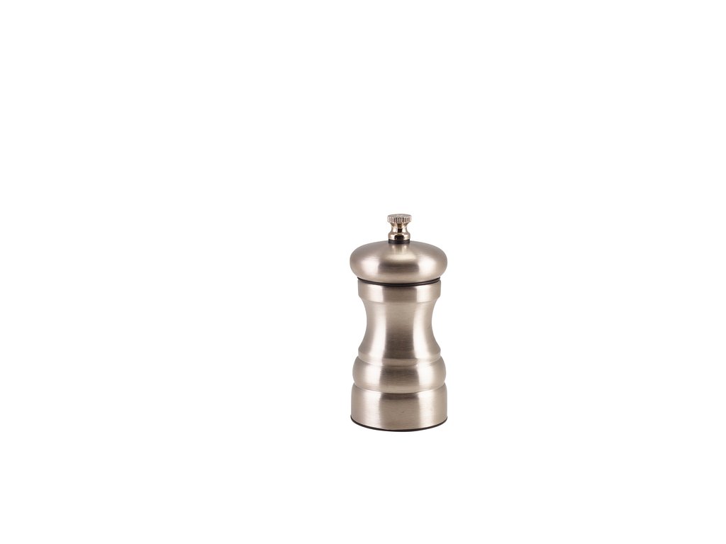 [BC-NSPSS10] Genware Stainless Steel Salt/ Pepper Grinder 10cm (Pack of 4)
