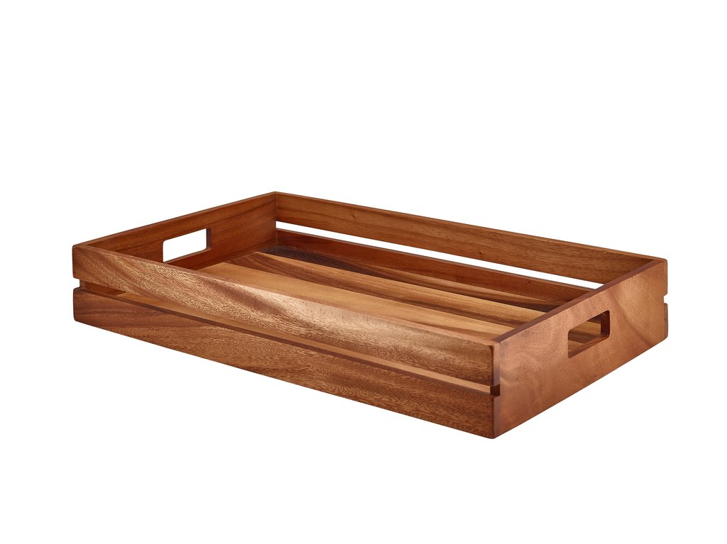 [BC-NRSR-WL5332] Genware Acacia Wood Low Box/ Riser GN 1/1