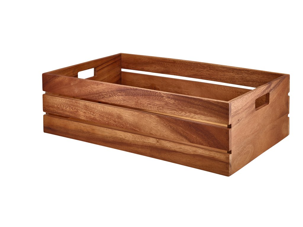 [BC-NRSR-W5332] Genware Acacia Wood Box/ Riser GN 1/1