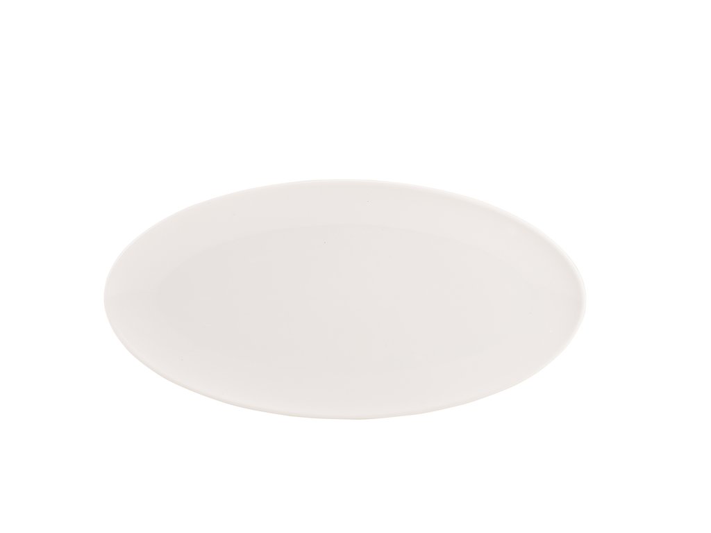 [BC-N112234] Genware Porcelain Narrow Oval Plate 34cm/ 13" (Pack of 6)
