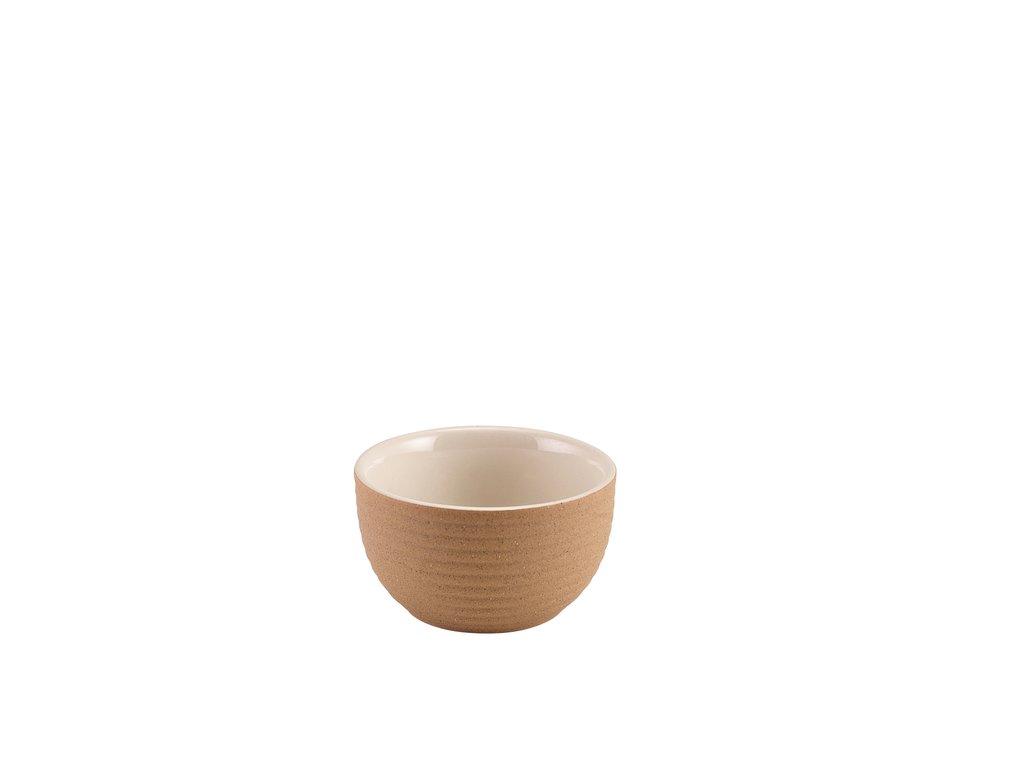 [BC-NRAM-KWR3] GenWare Kava White Stoneware Ribbed Ramekin 9cl/ 3oz (Pack of 12)