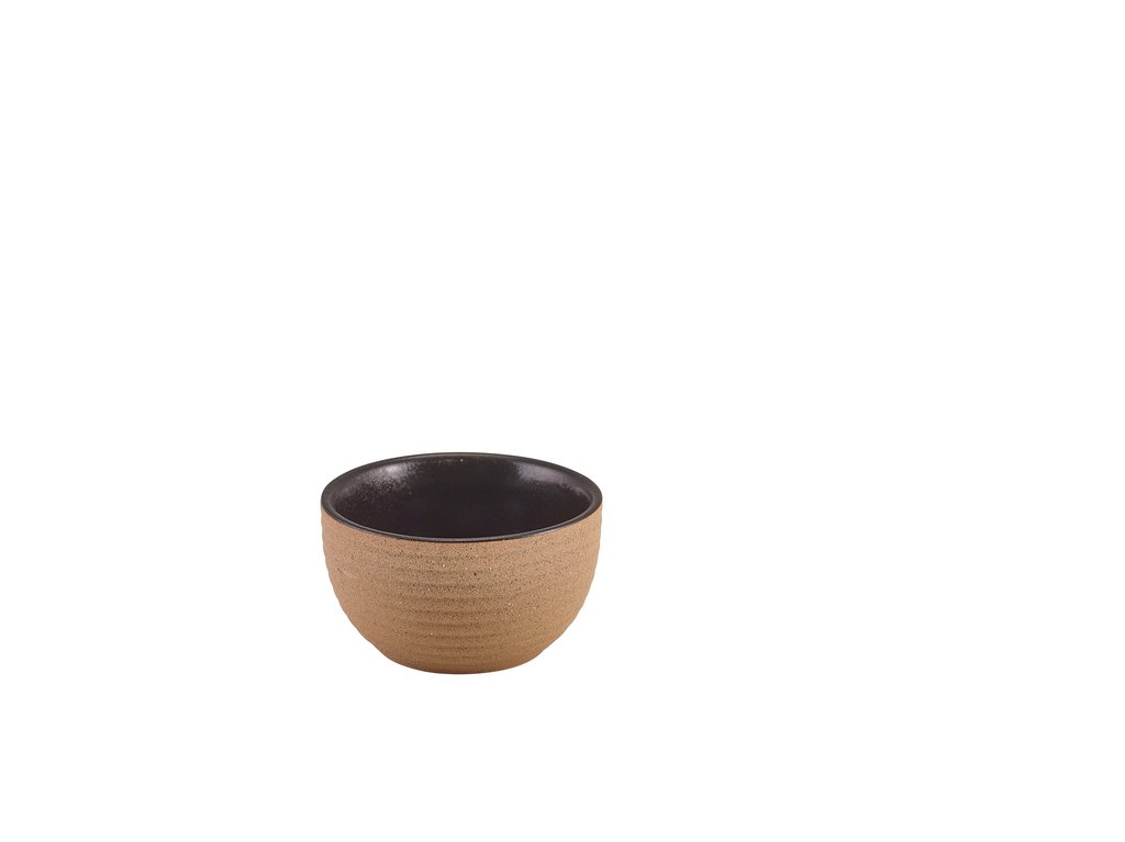 [BC-NRAM-KBKR3] GenWare Kava Black Stoneware Ribbed Ramekin 9cl/ 3oz (Pack of 12)