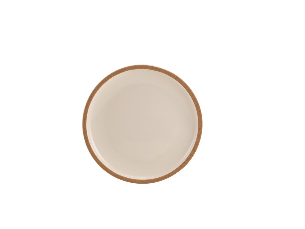 [BC-NCP-KW20] GenWare Kava White Stoneware Coupe Plate 20cm (Pack of 6)