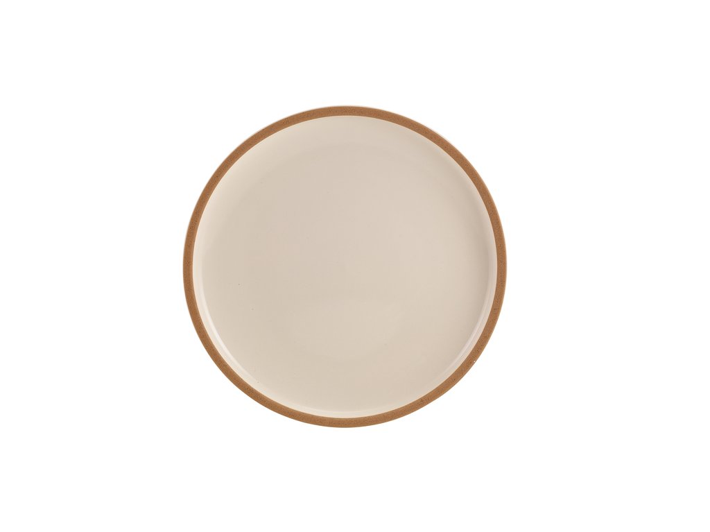 [BC-NCP-KW23] GenWare Kava White Stoneware Coupe Plate 23cm (Pack of 6)