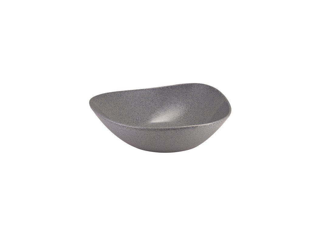 [BC-NMELTRB-288G] GenWare Melamine Grey Granite Triangular Buffet Bowl 28cm