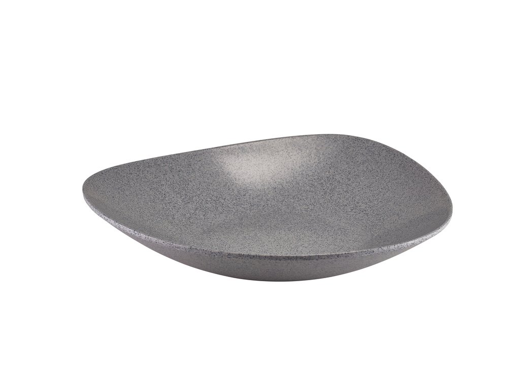 [BC-NMELTRB-428G] GenWare Melamine Grey Granite Triangular Buffet Bowl 42cm