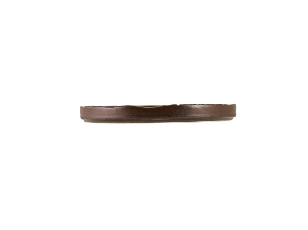 [BC-NPR-RKBK26] Roko Porcelain Cinder Black Presentation Plate 26cm (Pack of 4)