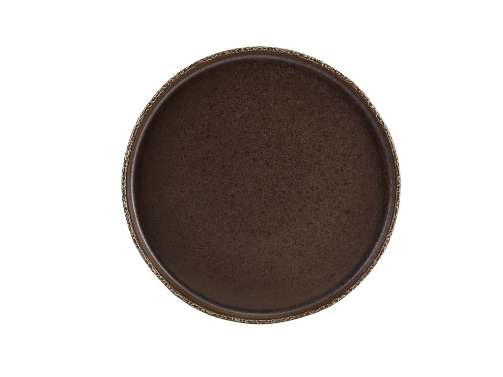 [BC-NPR-RKBK28] Roko Porcelain Cinder Black Presentation Plate 28cm (Pack of 4)