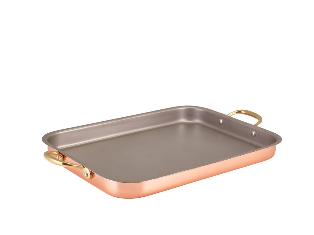 [BC-NSDT3727C] GenWare Copper Plated Deep Tray 37.25 x 27.5cm (Pack of 3)