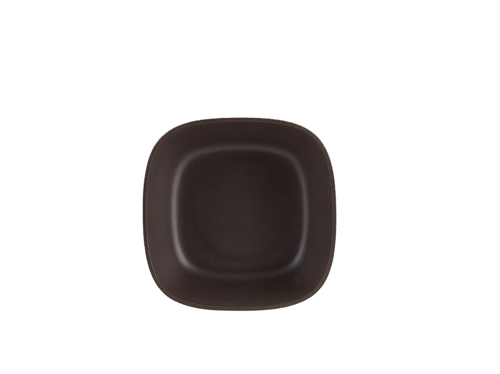 [BC-NAR251102] GenWare Melamine Black Aria Square Buffet Bowl 25cm