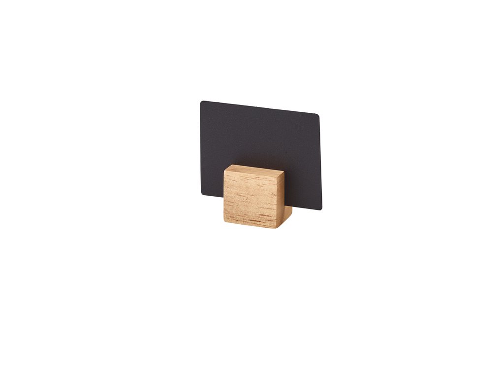 [BC-NWSH3H] GenWare FSC 100% Hevea Wood Sign Holder 3 x 2.5 x 2.5cm (Pack of 12)