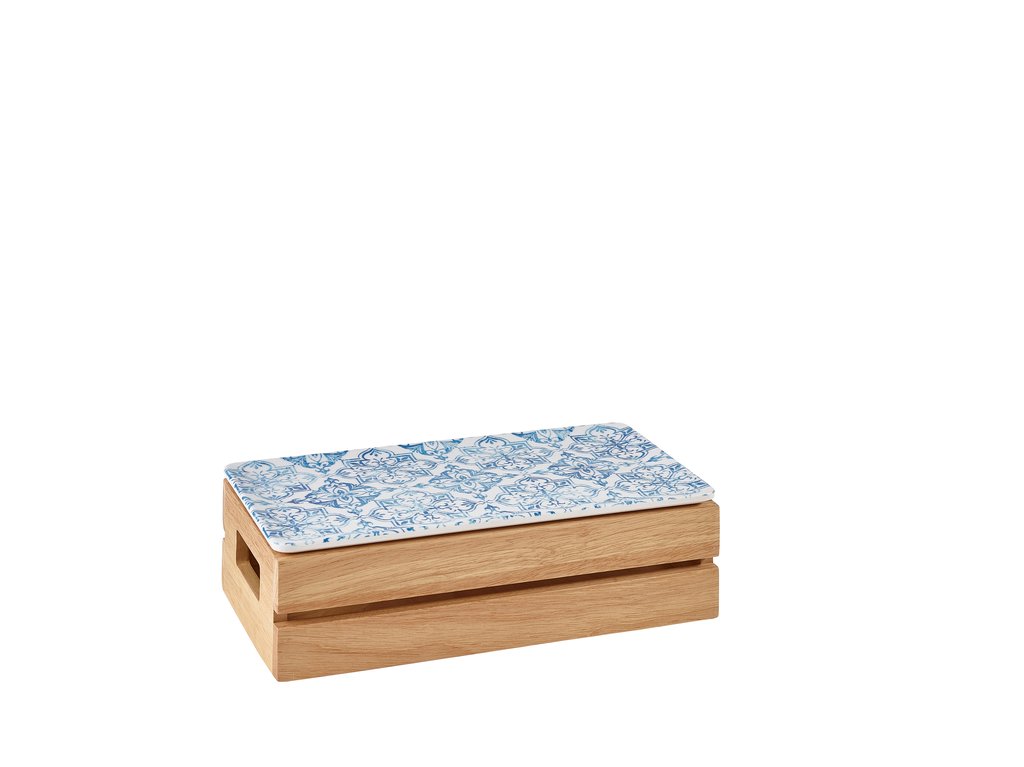 [BC-NRSR-WL3218H] Genware FSC 100% Hevea Wood Low Box/ Riser GN 1/3