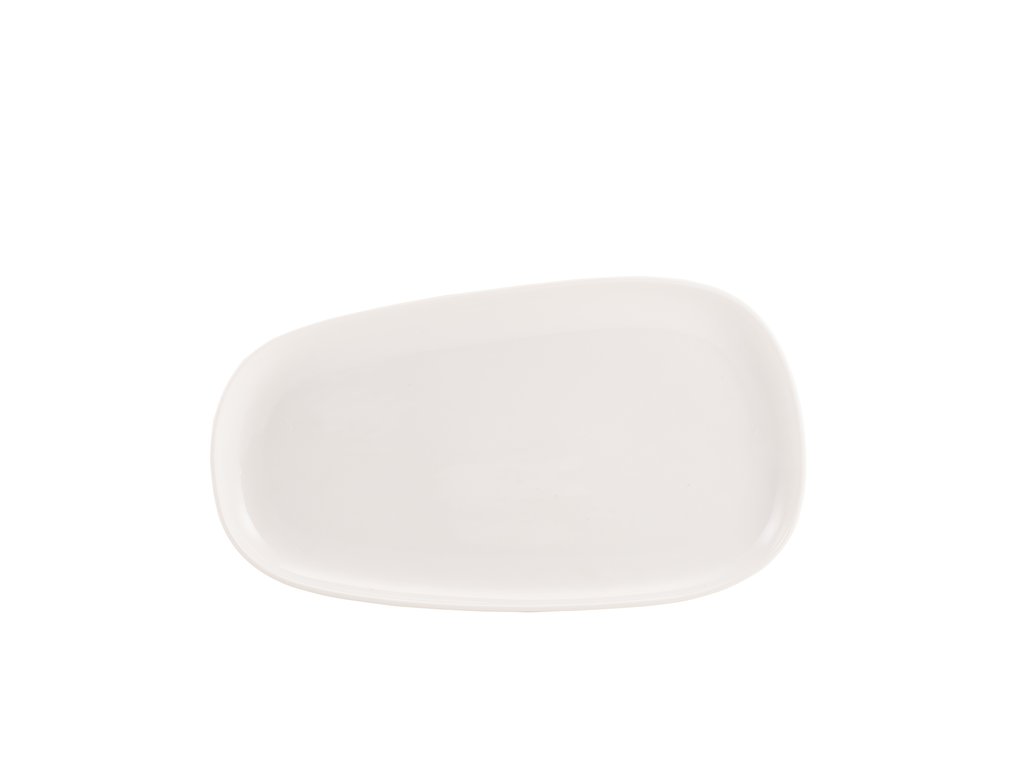 [BC-N184729] Genware Porcelain Organic Rectangular Plate 29cm/ 11.4" (Pack of 6)